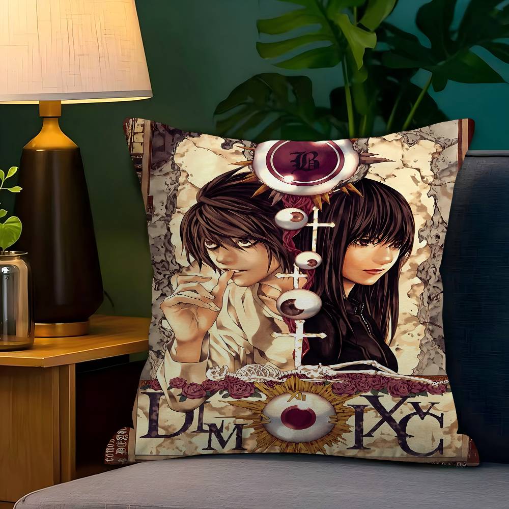 Home Textiles Notes - Anime Death Note Cushion Cover 30x50