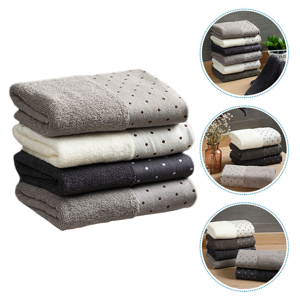Home Textiles In Pakistan - 4Pcs Cotton Face Towel Highly Absorbent