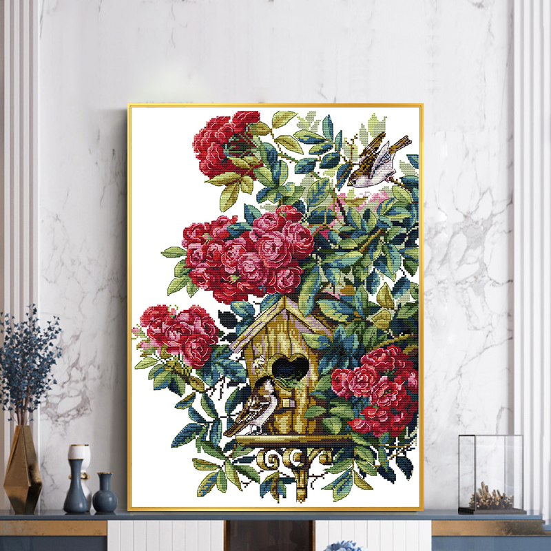 Bird's Home DIY Flower and Bir - Home Textiles Discount บทวิจารณ์และราคา