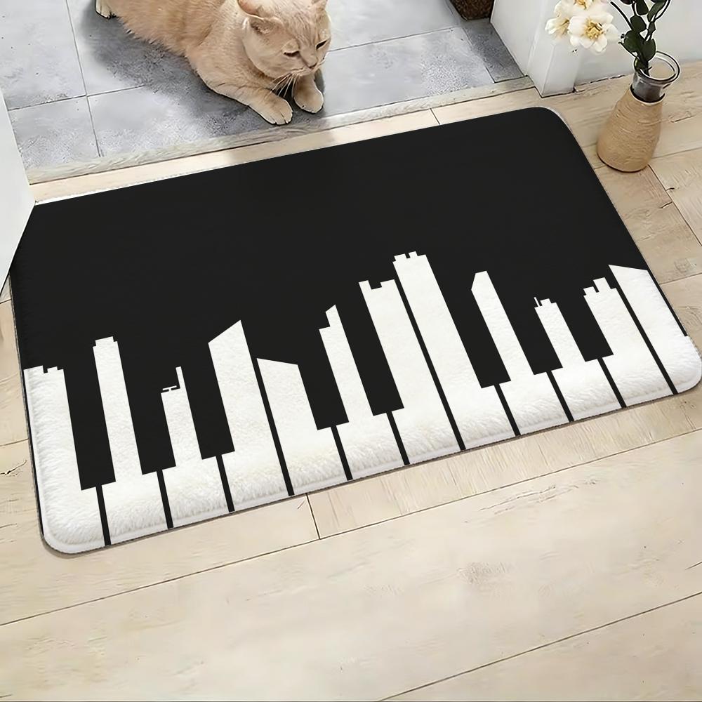 Music Note Piano Pattern Floor - Home Textiles Notes บทวิจารณ์และราคา