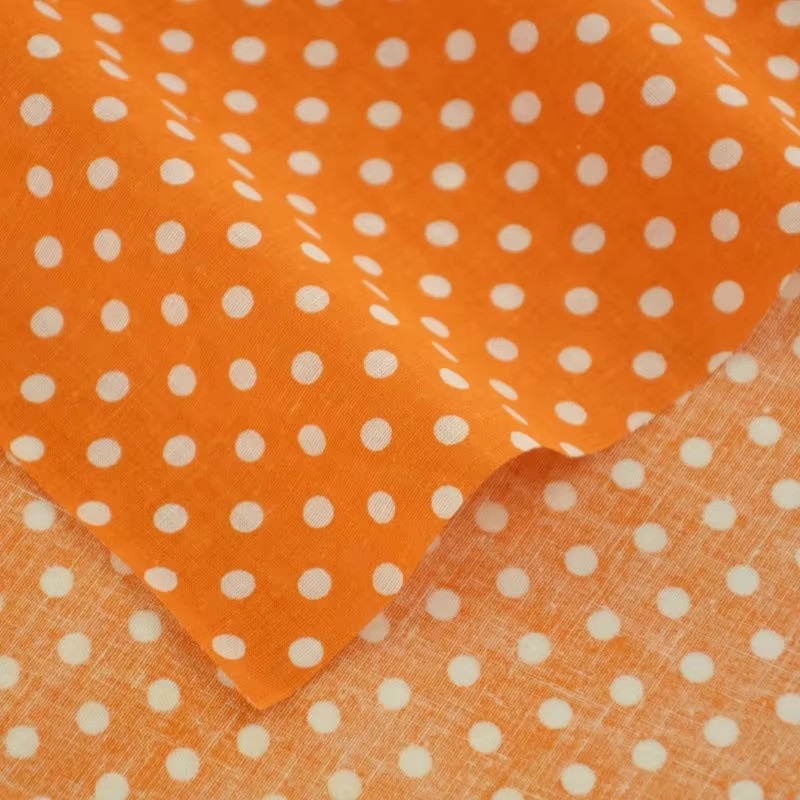 50X150CM White Orange Polka Do - Home Textiles Discount บทวิจารณ์และราคา