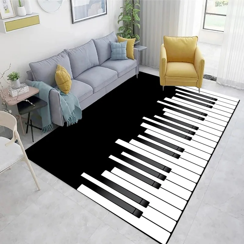 Piano Black and White Keys She - Home Textiles Notes บทวิจารณ์และราคา