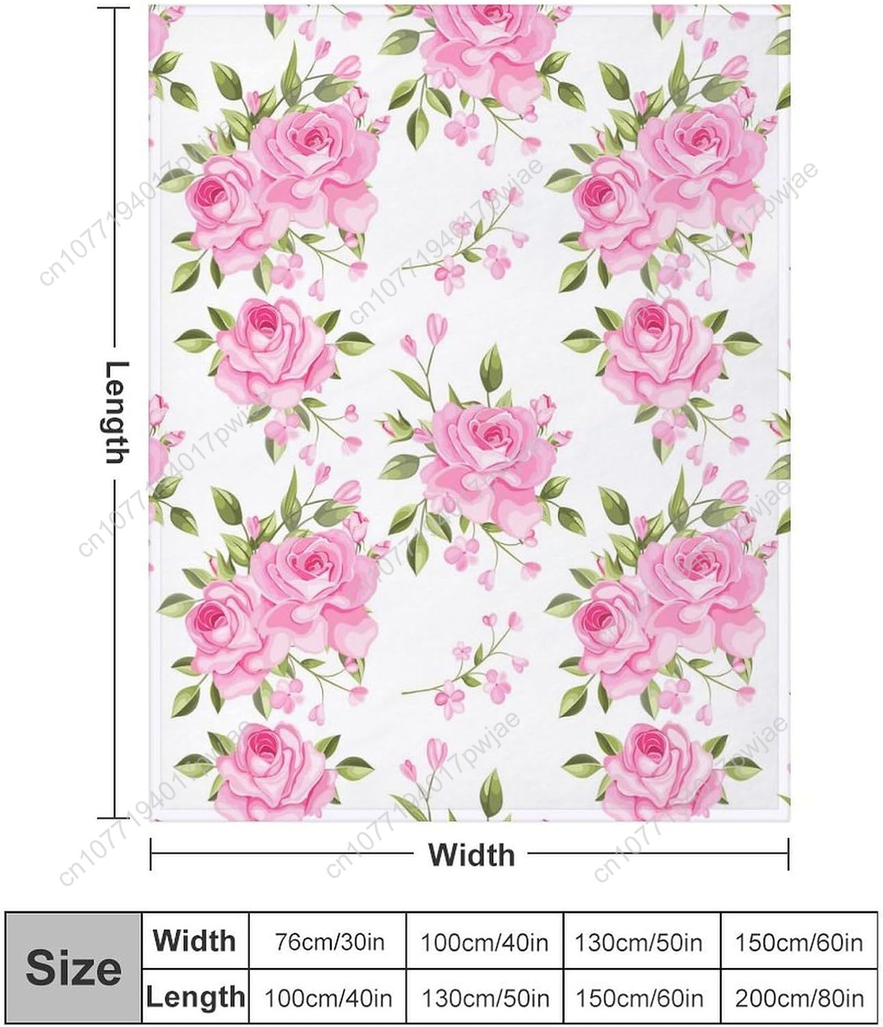 Pink Flower Throw Blanket Flor - Home Textiles Usa บทวิจารณ์และราคา