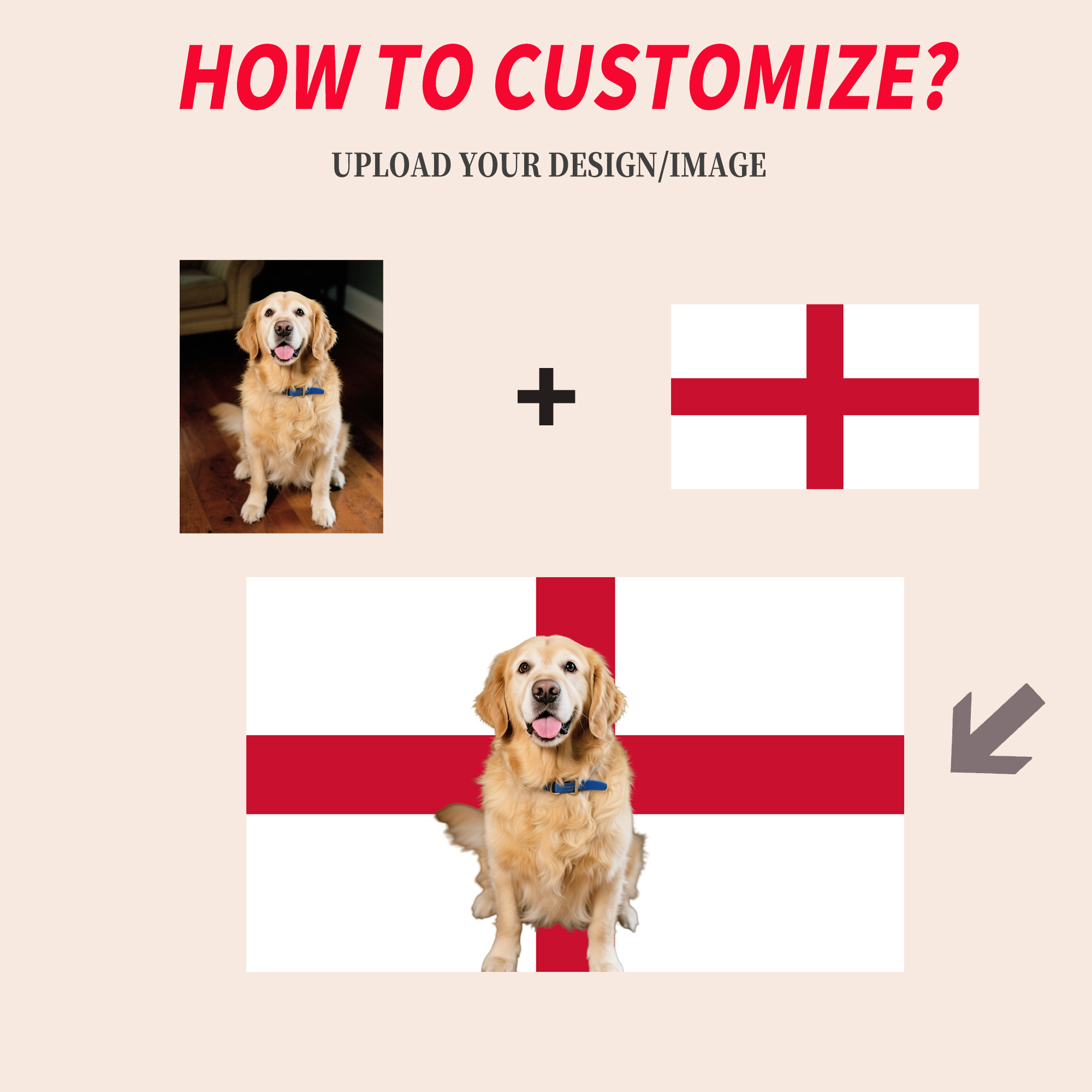 1pc 2D FLAT Personalize Englan - Home Textiles Usa บทวิจารณ์และราคา