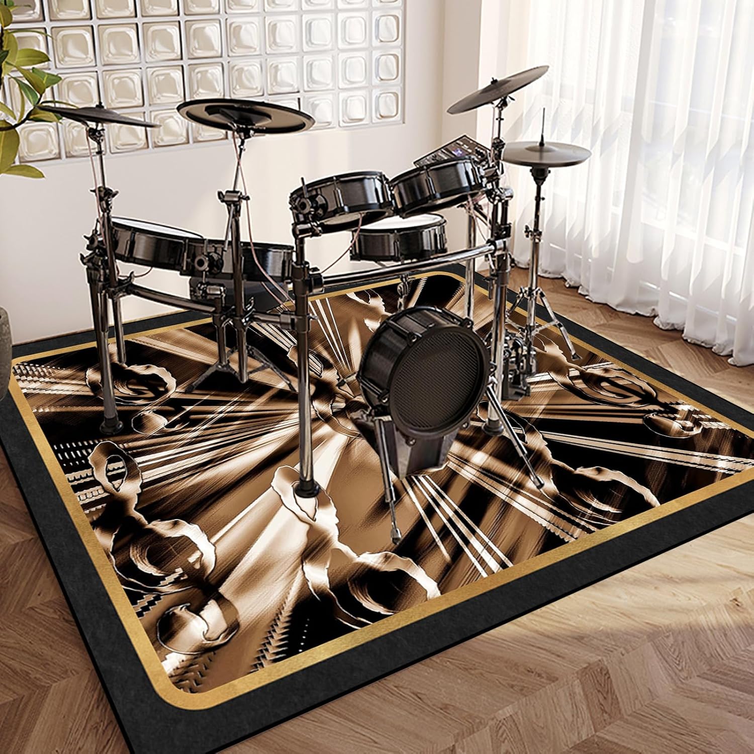 Music Note G Clef Pattern Carp - Home Textiles Notes บทวิจารณ์และราคา