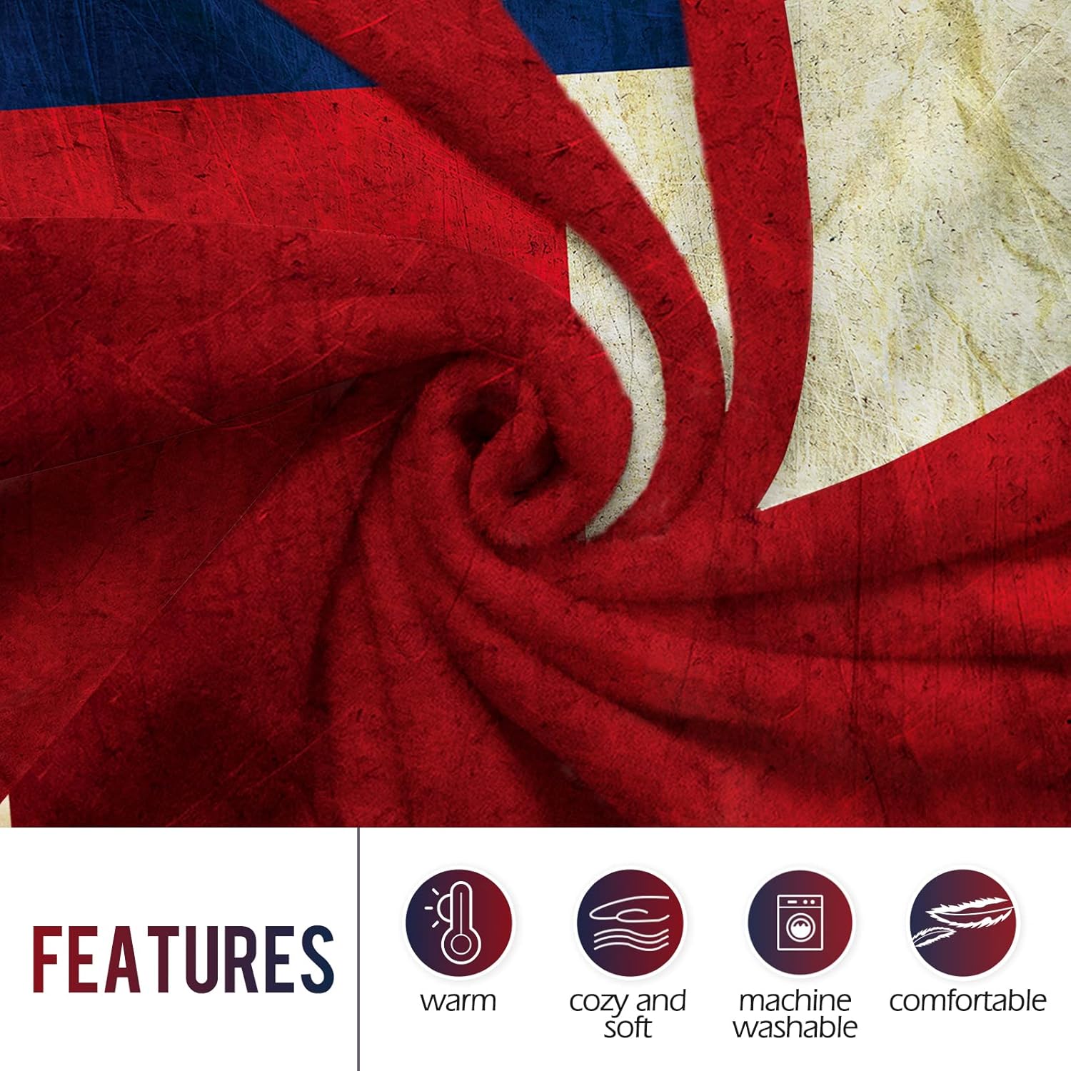 Levens Texas Flag Throw Blanke - Home Textiles Usa บทวิจารณ์และราคา