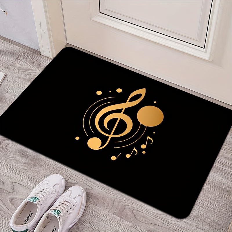 Simple Music Notes Area Rug, S - Home Textiles Notes บทวิจารณ์และราคา