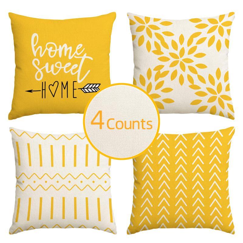 Geometric Pattern Pillow Case  - Home Textiles Usa บทวิจารณ์และราคา