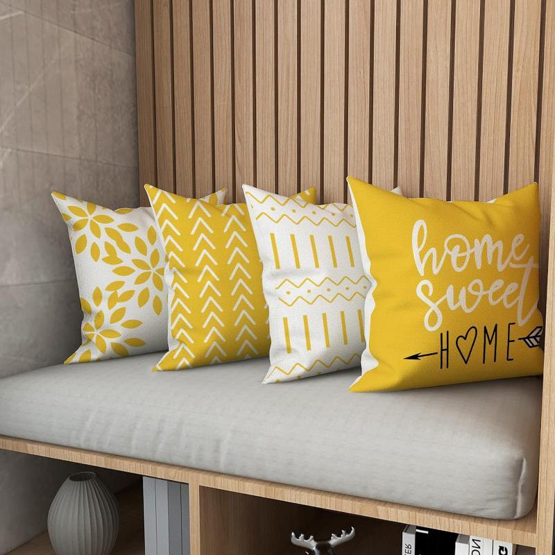 Geometric Pattern Pillow Case  - Home Textiles Usa บทวิจารณ์และราคา