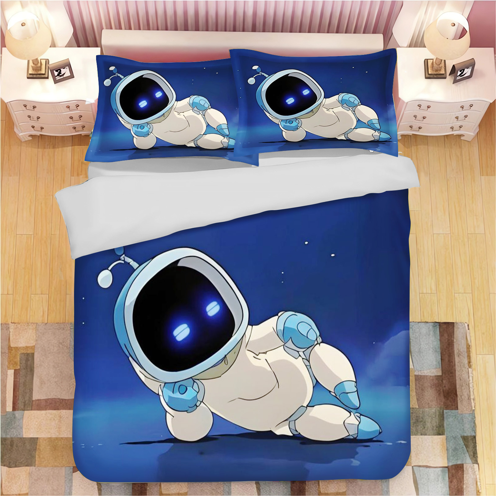 Print Cartoon Astro Bot Duvet  - Home Textiles Discount บทวิจารณ์และราคา