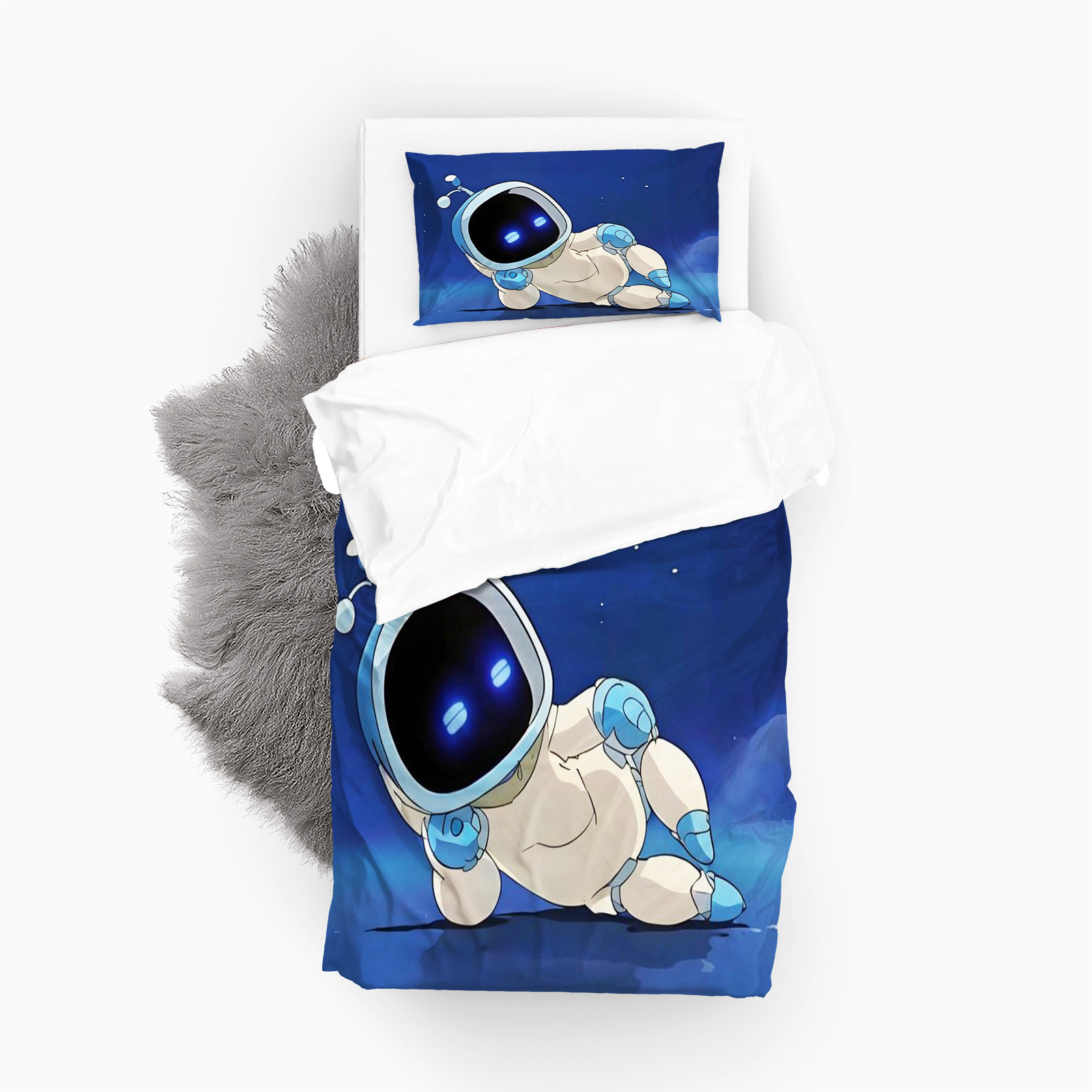 Print Cartoon Astro Bot Duvet  - Home Textiles Discount บทวิจารณ์และราคา
