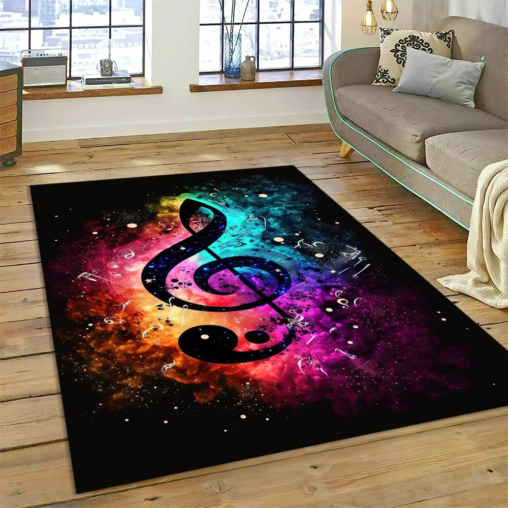 Colorful Musical Note Music Sc - Home Textiles Notes บทวิจารณ์และราคา