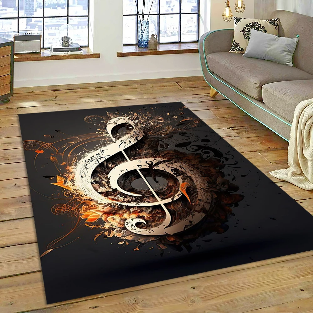 Colorful Musical Note Music Sc - Home Textiles Notes บทวิจารณ์และราคา