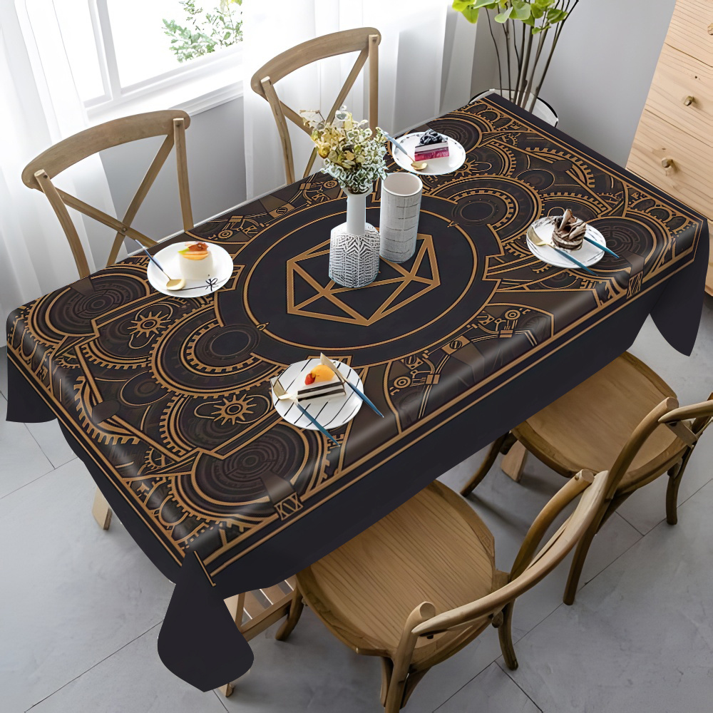 Steampunk Black Golden Gear Pa - Home Textiles Usa บทวิจารณ์และราคา