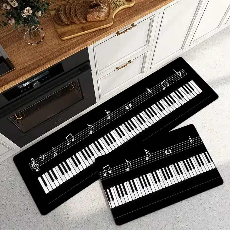 Black and White Piano Keys Kit - Home Textiles Notes บทวิจารณ์และราคา