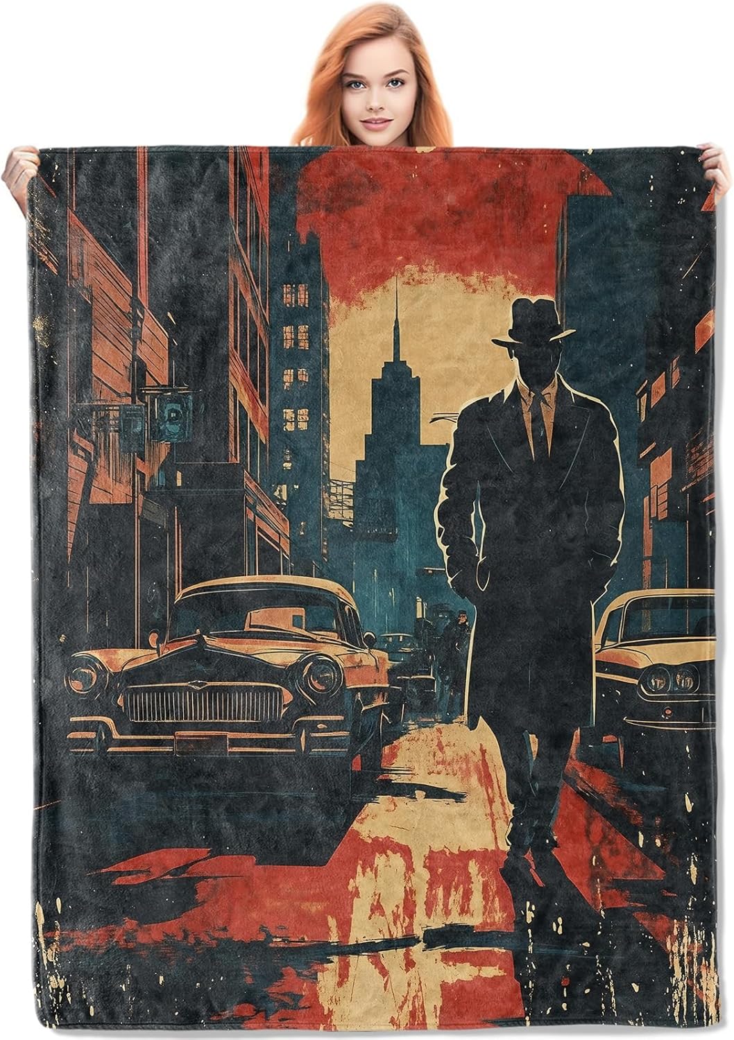 Noir Detective Blanket Gifts f - Home Textiles Usa บทวิจารณ์และราคา