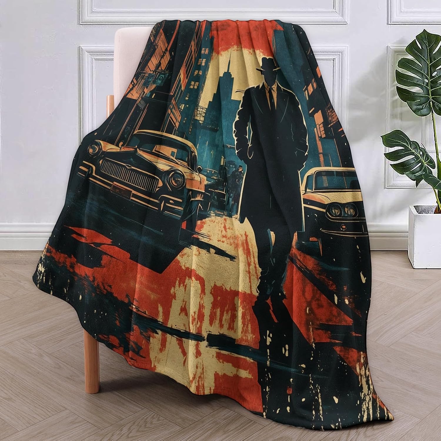 Noir Detective Blanket Gifts f - Home Textiles Usa บทวิจารณ์และราคา