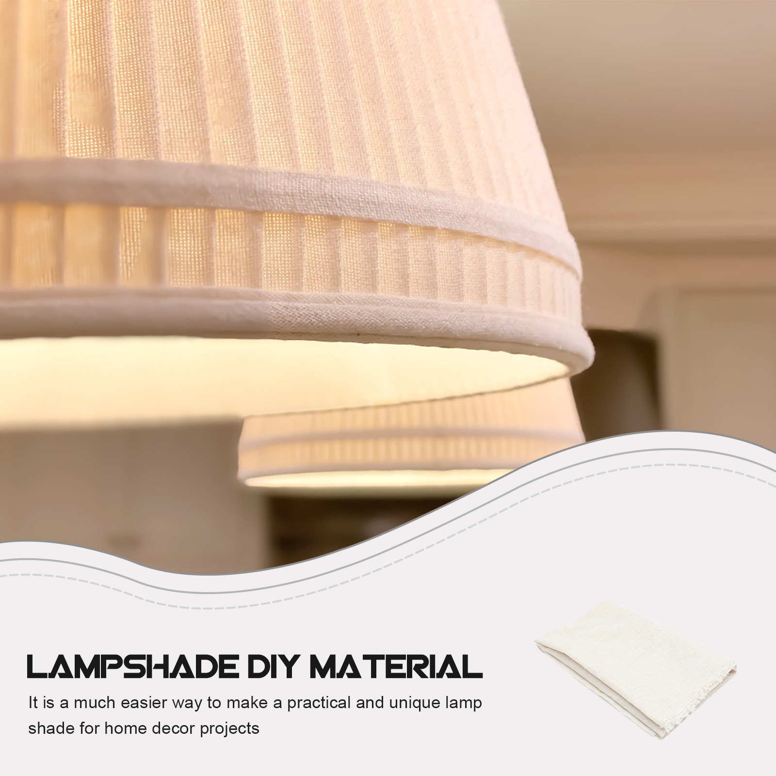 Colored Flax Lampshade Materia - Home Textiles Usa บทวิจารณ์และราคา